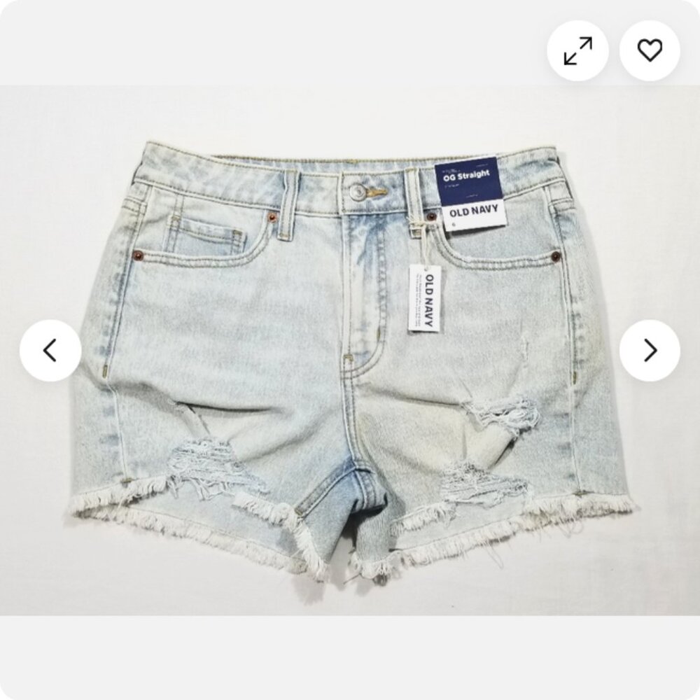 OLD NAVY OG Straight Jean Shorts 6834E2M
